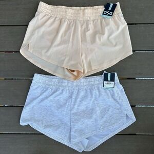 Lot‎ of 2 DSG Women's Large Running Shorts Mid Rise Stride Dick's Sporting Goods